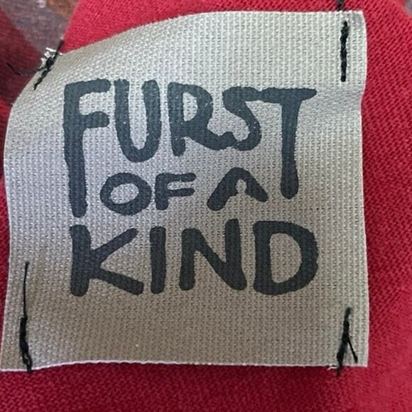 M&M’s x Furst of a Kind Red Halter Crossback Metal Chain Cami Crop Tank Top Sz S - Picture 5 of 5